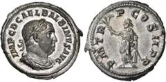 Roman Imperial & Provincial Balbinus, 238. Denarius (Silver, 19.5 mm, 3.34 g, 1 h), Rome, 22 April - 29 July. IMP C D CAEL BALBINVS AVG Laureate, draped and cuirassed bust of Balbinus to right. Rev. P