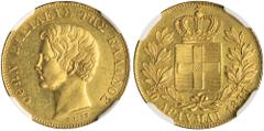 The El Greco Collection of Modern Greek Rarities / Otho GREECE. Otho, 1832-1862. 20 Drachmai 1833 (Gold, 21 mm, 5.78 g, 6 h), Munich, struck from dies by Carl Friedrich Voigt, reeded edge. ΟΘΩΝ ΒΑΣΙΛΕ