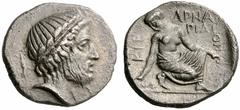 Coins of Thessaly, the BCD Collection Kierion Circa 400-360 BC. Hemidrachm (Silver, 2.66 g 6). Laureate head of Zeus to right, with a short, neat beard; behind head, thunderbolt. Rev. KIE-RIAI-ON /ARN