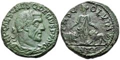 Roman Provincial MOESIA SUPERIOR. Viminacium. Trajan Decius, 249-251. (Copper, 26 mm, 16.59 g, 7 h), Dated XI = CY 11 = 250/1. IMP CAES C MES Q DECIVS P F AVG Laureate, draped, and cuirassed bust of D