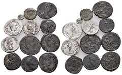 Large Lots MISCELLANEA. Circa 4th century BC-4th century AD. (Silver/Bronze, 47 g). A lot of Twelve (12) Silver and Bronze coins, including an uncertain Cilician coin, as well as issues by Ariarathes 