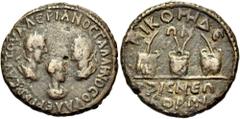The Anthony Milavic Collection of Ancient Games Coins Prize Crowns Three Prize Crowns BITHYNIA. Nicomedia. Valerian I and Gallienus, Augusti, and Valerian II Caesar, 256-258. 4 Assaria (Bronze, 25 mm,