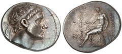 A distinguished collection of greek coins: The property of a Late Collector SELEUKID KINGS. Antiochos II Theos, 261-246 BC. Tetradrachm (Silver, 29 mm, 17.03 g, 1 h), Antioch. Diademed head of Antioch