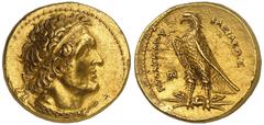 A distinguished collection of greek coins: The property of a Late Collector PTOLEMAIC KINGS OF EGYPT. Ptolemy I Soter, 305-282 BC. Pentadrachm (Gold, 24 mm, 17.95 g, 12 h), signed by Δ..., Alexandria,