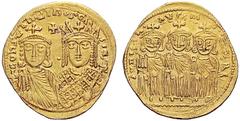 Byzantine Coins -. Solidus (Gold, 4.38 g 6), 790-792. d COnSTAnTInOS C A S IR’ Crowned facing busts of Constantine VI, beardless and smaller, on the left, wearing chlalmys, and Irene, larger and on th