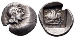 The Collection sans Pareille of Ancient Greek Fractions, Part III DYNASTS OF LYCIA. Kherei, circa 440/30-410 BC. Obol (Silver, 10 mm, 0.57 g, 3 h). Head of Athena to right, wearing crested Attic helme