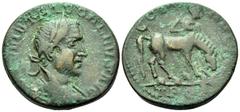 Roman Provincial TROAS. Alexandria Troas. Trebonianus Gallus, 251-253. (Bronze, 22 mm, 7.58 g, 12 h). IMP C VIB TRIB GALLVS AVG Laureate, draped and cuirassed bust of Trebonianus Gallus to right. Rev.