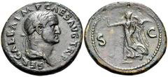 The Prof. James M. Collier Collection - Roman Imperial Coins Galba, 68-69. Sestertius (Orichalcum, 38 mm, 26.95 g, 6 h), Rome, officina D, circa June - August 68. SER GALBA IMP CAES AVG TR P Laureate 