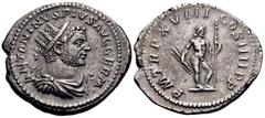 The Prof. James M. Collier Collection - Roman Imperial Coins Caracalla, 198-217. Antoninianus (Silver, 25 mm, 5.01 g, 6 h), Rome, 215. ANTONINVS PIVS AVG GERM Radiate, draped and cuirassed bust of Car