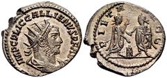 The Prof. James M. Collier Collection - Roman Imperial Coins Gallienus, 253-268. Antoninianus (Billon, 21.5 mm, 3.96 g, 6 h), Samosota, 256-260. IMP C P LIC GALLIENVS P F AVG Radiate, draped and cuira