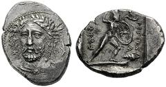 GREEK COINS Dynasts of Lycia Perikles. Circa 380-360 BC. Stater (Silver, 21mm, 9.76 g 9), Antiphellos, c. 380-375. Bearded head of Perikle facing, turned slightly to left and with his hair in dramatic