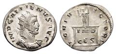 Gallienus, 253-268. Antoninianus (Silver, 21mm, 3.25 g 6), Cologne, 257. IMP GALLIENVS AVG Radiate and cuirassed bust of Gallienus to right, with slight drapery on his left shoulder. Rev. IOVI VICTORI