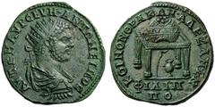 ROMAN AND BYZANTINE COINS Philippopolis, Thrace. Caracalla, 198-217. Hexassarion or Medallion (Bronze, 36mm, 22.59g 12), 214. ΑVΤ Κ Μ ΑVΡ CΕV ΑΝΤΩΝΕΙΝΟC Radiate, draped and cuirassed bust of Caracalla