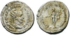 ROMAN AND BYZANTINE COINS Trajan Decius, 249-251. Heavy Antoninianus (Silver, 24mm, 8.33g 6), Rome. IMP C M Q TRAIANVS DECIVS AVG Radiate and cuirassed bust of Trajan Decius to right. Rev. GENIVS EXER