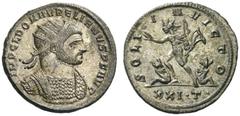 ROMAN AND BYZANTINE COINS Aurelian, 270-275. Antoninianus (Billon, 22mm, 4.28g 1), Serdica, April - November 274. IMP C L DOM AVRELIANVS P F AVG Radiate and cuirassed bust of Aurelian to right. Rev. S