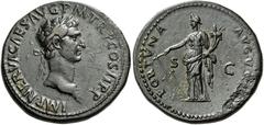 ROMAN IMPERIAL COINS Nerva, 96-98. Sestertius (Orichalcum, 32mm, 27.19 g 6), Rome, 96. IMP NERVA CAES AVG P M TR P COS II P P Laureate head of Nerva to right. Rev. FORTVNA AVGVST S C Fortuna standing 