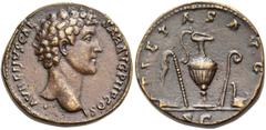 ROMAN IMPERIAL COINS Marcus Aurelius, as Caesar, 139-161. Sestertius (Orichalcum, 30mm, 23.34 g 11), Rome, 140-144. AVRELIVS CAESAR AVG PII F COS Bare head of the youthful Marcus Aurelius to right. Re