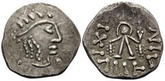 The Vineyard Collection Part II, Spain to Sicily CELTIC. Danube Region. Circa 1st Century BC. Tetradrachm (Silver, 31 mm, 16.36 g, 12 h), a particularly late imitation of the Thasian tetradrachms, cla