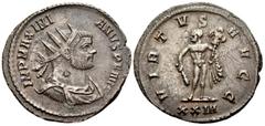 Roman Maximianus, first reign, 286-305. Antoninianus (Billon, 23 mm, 3.71 g, 7 h), Rome, 1st officina, 291. IMP MAXIMI-ANVS P F AVG Radiate, draped and cuirassed bust of Maximianus to right; on neck, 