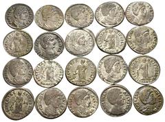 Big Lots ROMAN IMPERIAL. Helena, Augusta, 324-328/30. (Bronze, 58.00 g). A lovely lot containing twenty (20) bronze coins of Helena, of the SECVRITAS PVBLICE type, mainly from the Antioch mint. Includ