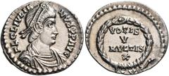 Roman Imperial & Provincial Julian II, 360-363. Siliqua (Silver, 17.5 mm, 2.14 g, 6 h), Lugdunum (Lyon). D N C L IVLI-ANVS PP AVG Pearl-diademed, draped and cuirassed bust of Julian II to right. Rev. 