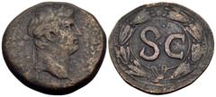 Roman Provincial SYRIA, Seleucis and Pieria. Antioch. Otho, 69. Dupondius (Orichalcum, 27.5 mm, 14.31 g, 12 h). IMP M [OTHO CAE AVG] Laureate head of Otho to right. Rev. Large S C within laurel wreath