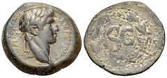 Roman Provincial SYRIA, Seleucis and Pieria. Antioch. Otho, 69. As (Copper, 25.5 mm, 10.44 g, 11 h). IMP M O-THO CAE AVG Laureate head of Otho to right. Rev. Large S C within laurel wreath tied below.