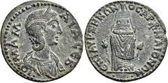ROMAN COINS Julia Mamaea, 222-235. Lydia. Maeonia. Diassarion (Bronze, 29 mm, 9.49 g, 6 h), struck under the magistrate Aurelius Zenon, first archon. ΙΟΥ ΜΑΜ-ΑΙΑ CΕ Diademed and draped bust of Julia M