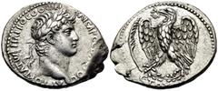 Roman Provincial SYRIA, Seleucis and Pieria. Antioch. Otho, 69. Tetradrachm (Silver, 30.5 mm, 15.22 g, 12 h). ΑΥΤΟΚΡΑΤΩΡ ΜΑΡΚΟC ΟΘΩΝ ΚΑΙCΑΡ CEΒΑϹΤΟC Laureate head of Otho to right. Rev. EΤΟΥϹ Α Eagle 