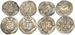 Large Lots SASANIAN KINGS. Circa 6th- 7th century AD. (Silver, 16.53 g). Lot of Four Sasanian Drachms. An attractive toned group with residual luster. Very fine with some better. A fine lot. Sold as i