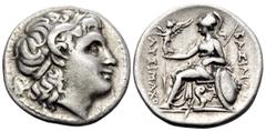 Greek KINGS OF THRACE. Lysimachos, 305-281 BC. Drachm (Silver, 18 mm, 4.20 g, 11 h), Ephesos, circa 294-287. Diademed head of the deified Alexander the Great to right, with horn of Ammon over his ear.
