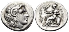 Greek KINGS OF THRACE. Lysimachos, 305-281 BC. Drachm (Silver, 19 mm, 4.21 g, 11 h), Ephesos, circa 294-287. Diademed head of the deified Alexander the Great to right, with horn of Ammon over his ear.
