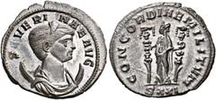 ROMAN COINS Severina, Augusta, 270-275. Antoninianus (Billon, 22 mm, 4.09 g, 11 h), Siscia, S = 2nd officina, autumn 274-spring 275. SEVERINAE AVG Diademed and draped bust of Severina to right, set on
