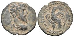 Roman Provincial PISIDIA. Antiochia. Marcus Aurelius, 161-180. (Bronze, 25 mm, 5.80 g, 6 h). ANTONINVS AVGVS Laureate and cuirassed bust of Marcus Aurelius to right, wearing paludamentum. Rev. COLONIA