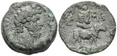 Roman Provincial EGYPT. Alexandria. Marcus Aurelius, 161-180. Drachm (Bronze, 31 mm, 30.04 g, 12 h), year 16 = 175-176. Μ ΑVΡΗΛΙΟC ΑΝΤωΝΙΝΟC CEΒ Laureate head of Marcus Aurelius to right. Rev. L Iς Dr