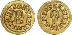 Visigodas - Suintila (621-631) - Tremissis Ouro Tremissis Emerita CNV 327.1 1,46g BELA