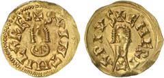 Visigodas - Suintila (621-631) - Tremissis Ouro Tremissis Emerita CNV 327.1 1,42g quase BELA