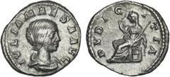 Roman Coins Roman - Julia Maesa - Roman - Julia Maesa Denarius; PVDICITIA; RCV 7756, RIC 268, RSC 36 (Rome, 218-220); 2.89g ; VF