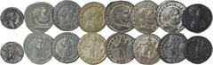 Roman Coins Roman - Empire - Roman - Empire Lot (8 coins) - Tetradrachm, AE (Alexandria) - Maximian: year 4, Emmett 4104; Follis, AE (var. loc.) - Constantius I: RCV 14070; 14100; Galerius: 14366.var;