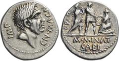 The Roman Republic The Dioscuri Collection. The Roman Republic. Cn. Pompeius Junior and M. Minatius Sabinus. Denarius, Spain 46-45, AR 18 mm, 3.74 g. IMP – CN MAGN Head of Cn. Pompeius Magnus r. Rev. 