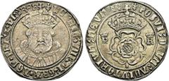 Henry VIII. 1509-1547 The Geoffrey Cope Collection of British Coins. Henry VIII. 1509-1547. AR Testoon (31.5mm, 7.67 g, 10h). Third coinage. London mint; im: lis. Struck 1544-1545. (lis) hЄnRIC'· VIII