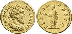 The Roman Empire Didius Julianus, 28th March – 1st June 193. Aureus 193, AV 19 mm, 6.66 g. IMP CAES M DID – IVLIAN AVG Laureate and draped bust r. Rev. RECTOR – ORBIS Didius Julianus standing l., hold