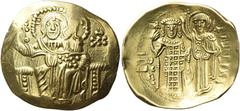 The Byzantine Empire John III Ducas called Vatatzes, 1221 – 3 November 1254 Hyperpyron, Magnesia 1232-1254 (?), AV 26 mm, 4.47 g. Christ enthroned facing, nimbate, wearing tunic and colobium, raising 