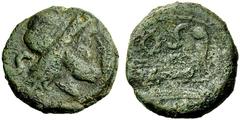 The Roman Republic Struck Coinage Wreath series Unofficial issue. Semis after 82, Æ 10.10 g. Laureate head of Saturn r.; behind, S. Rev. Prow r.; above, wreath and S and below, ROMA Sydenham –. Crawfo