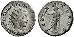 The S.C. Markoff Collection of Roman Coins The Roman Empire Pacatian, 248 – 249 Antoninianus or double denarius, Viminacium 248-249, AR 4.55 g. IMP TI CL MAR PACATIANVS AVG Radiate, draped and cuirass
