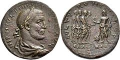 The Roman Empire Philip I, 244 – 249 Bronze, Tyre circa 244-249, Æ 30 mm, 18.88 g. IMP M IVL PHILLIP[V]S P F AVG Laureate, draped, and cuirassed bust r. Rev. COL TV – RO ME – T – ROP Cadmus presenting