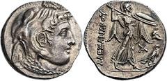 Greek Coins Ptolemaic Kings of Egypt, PtolemyI as satrap, 323–305 or King, 305–282 Tetradrachm struck in the name of Alexander III, Alexandria circa 306-300, AR 29 mm, 15.69 g. Diademed head of Alexan