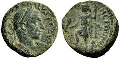A very interesting collection of Jewish coins and coins of the Levant Roman provincial coinages of Palestine Caesarea Maritima Bronze. Caesarea. Trebonianus Gallus, 251–253 AD, Æ 13.27 g. [IMP C C VI]