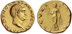 The Roman Empire Otho, 69 Aureus 15 January-8 March 69, AV 7.34 g. IMP M OTHO CAESAR AVG TR P Bare head r. Rev. SECVRI – TAS P R Securitas standing l., holding wreath and sceptre. C 16. BMC 13. RIC 7.