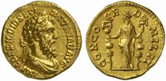 The Roman Empire Didius Julianus, 28 th March - 1st June 193 No.: 125 Schätzpreis - Estimate CHF 35000.- Aureus April-May 193, 6.95 g. IMP CAES·M·DID·SEVER·IVLIAN AVG Laureate, draped and cuirassed bu